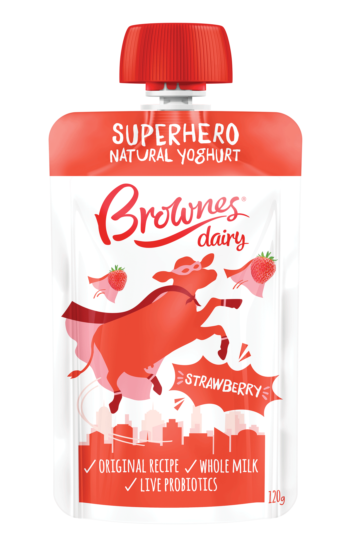 Superhero Strawberry Natural Yoghurt