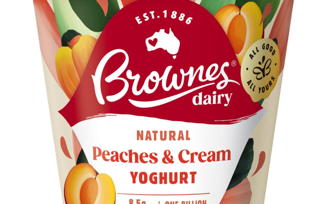 Peaches & Cream Natural Yoghurt Tub
