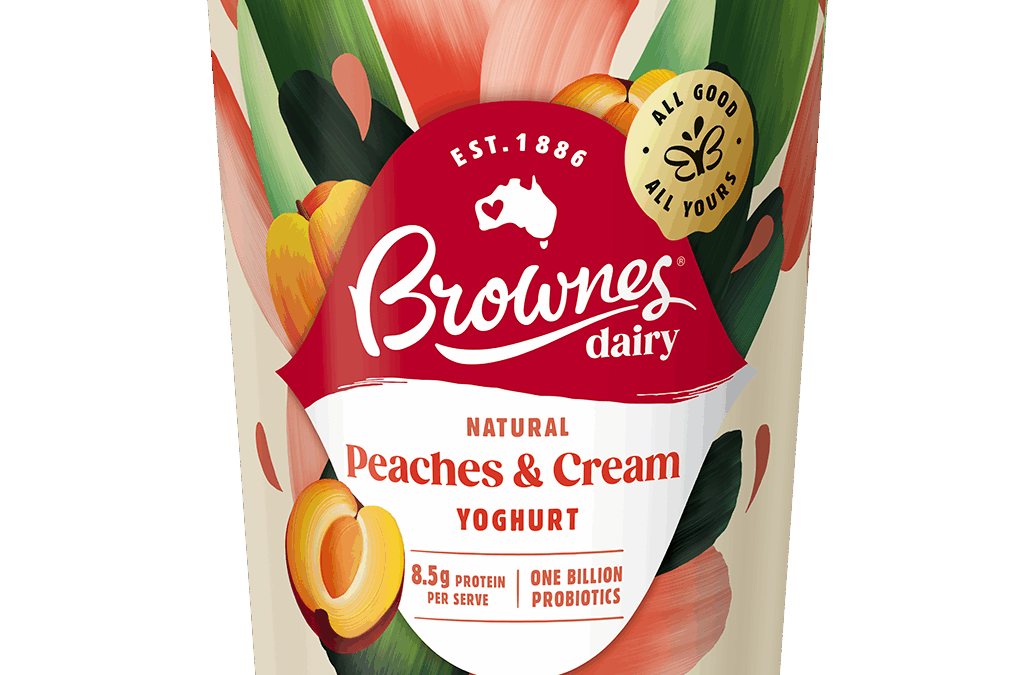 Peaches & Cream Natural Yoghurt Tub